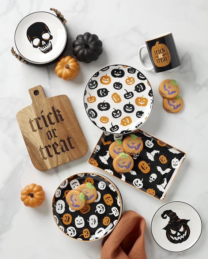 Oneida Serveware, Vintro Halloween Hors D'Oeuvres Tray, Made of Porcelain - Image 5
