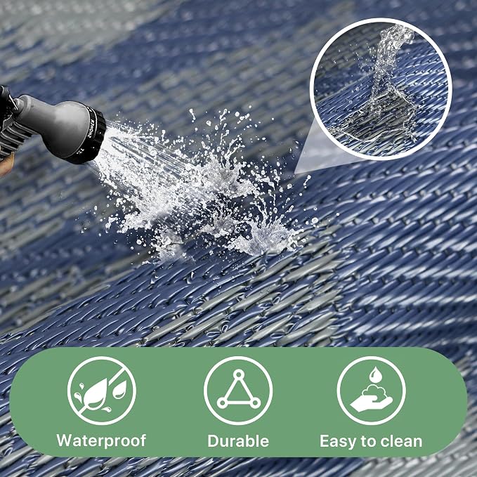 GENIMO Waterproof Outdoor Rug 8' x 10' - Image 5