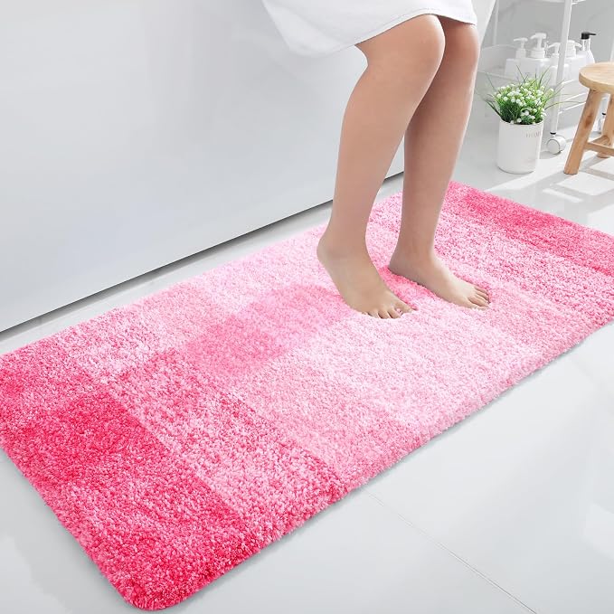 OLANLY Large Bathroom Rugs Mat 50x30, Extra Soft Absorbent Microfiber Bath Rugs by OLANLY