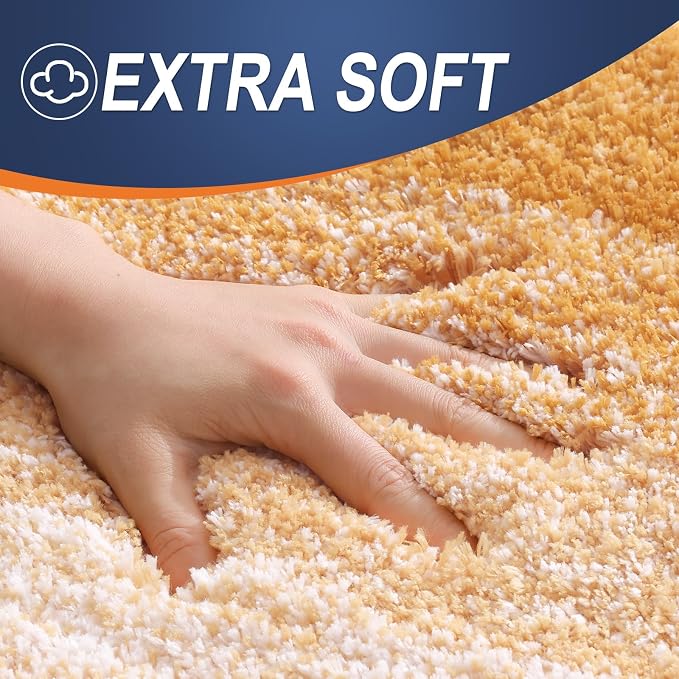 OLANLY Small Bathroom Rugs Mat 24x16, Extra Soft Absorbent Microfiber Bath Rugs - Image 3