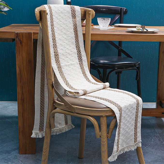 Boho Table Runner 48 Inches Long Summer Decorations Farmhouse Macrame Table - Image 6