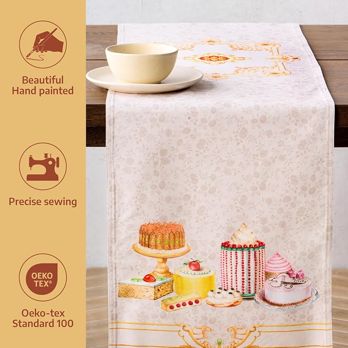 Maison d' Hermine Table Runner 100% Combed Cotton 14.5"x108" | Table Runners - Image 2