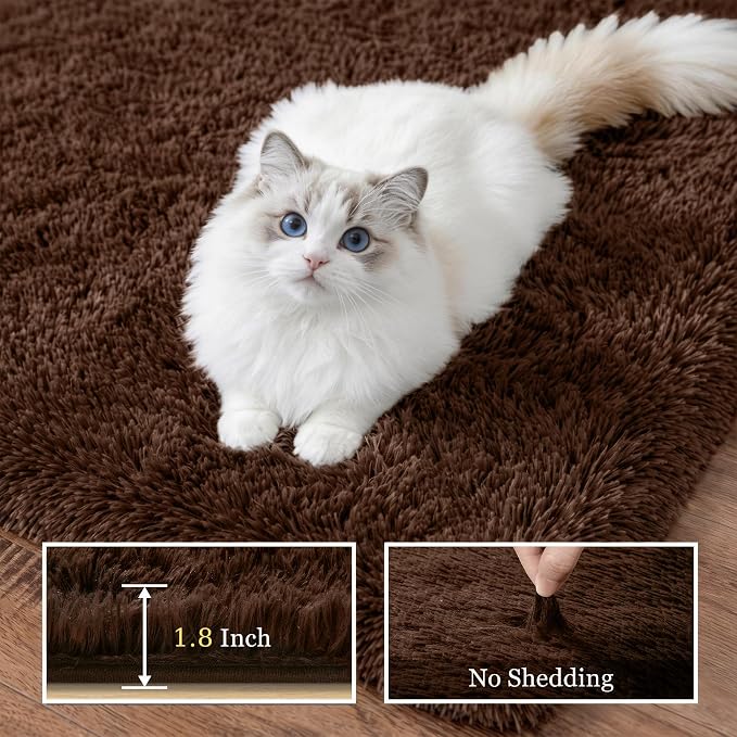 8x10 Area Rugs for Living Room Bedroom: Ultra Soft Fluffy Shag Rug Upgrade - Image 5