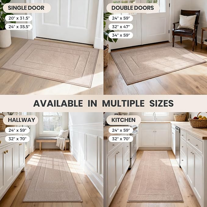 PURRUGS Dirt Trapping Door Mat 34" x 59", Non-Slip/Skid Machine Washable - Image 9