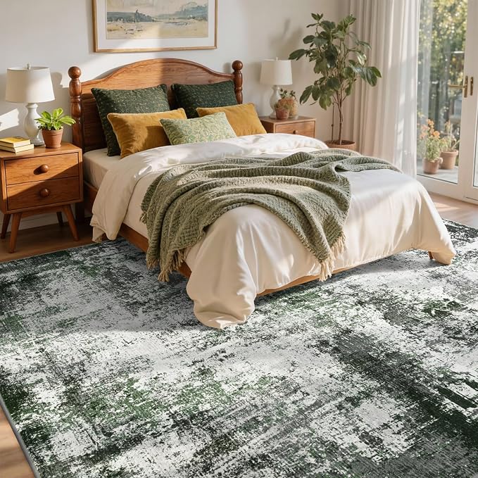5x7 Ft Area Rugs for Living Room, Soft Non-Slip Washable Rugs Modern Abstract - Image 4