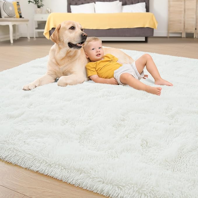 Tepook Super Soft Fluffy Rugs for Bedroom, Shag 5x7 Area Rugs for Living Room - Image 4
