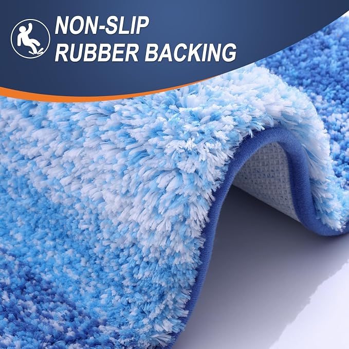 OLANLY Bathroom Runner Rugs Mat 44x24, Extra Soft Absorbent Microfiber Bath Rugs - Image 4