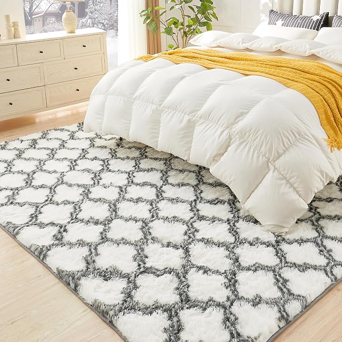 Litanika 8x10 Geometric Shag Area Rug - Image 3