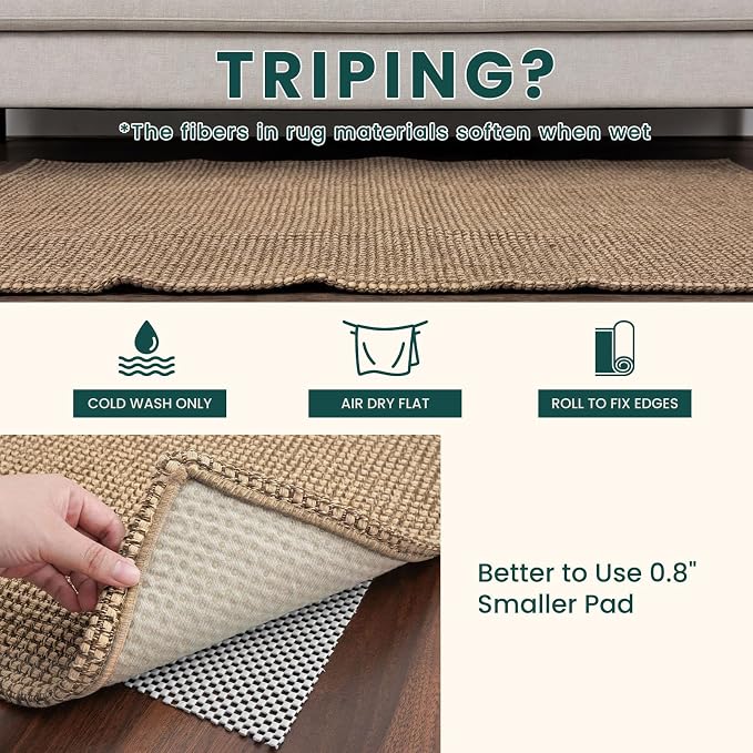 KOZYFLY Washable 3x4 Woven Entry Area Rug, Braided Throw Rugs - Image 7