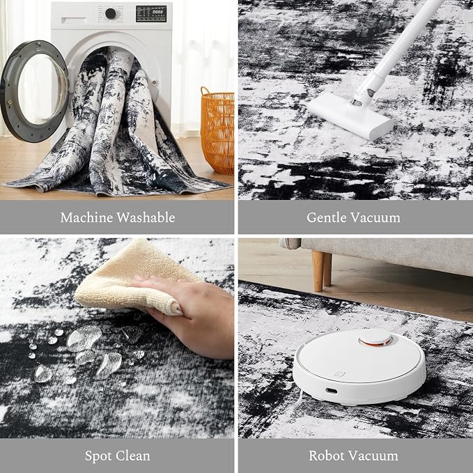Rugflix 2x8 Runner Rug for Entryway, Kitchen Rugs Soft Non-Slip Washable - Image 4