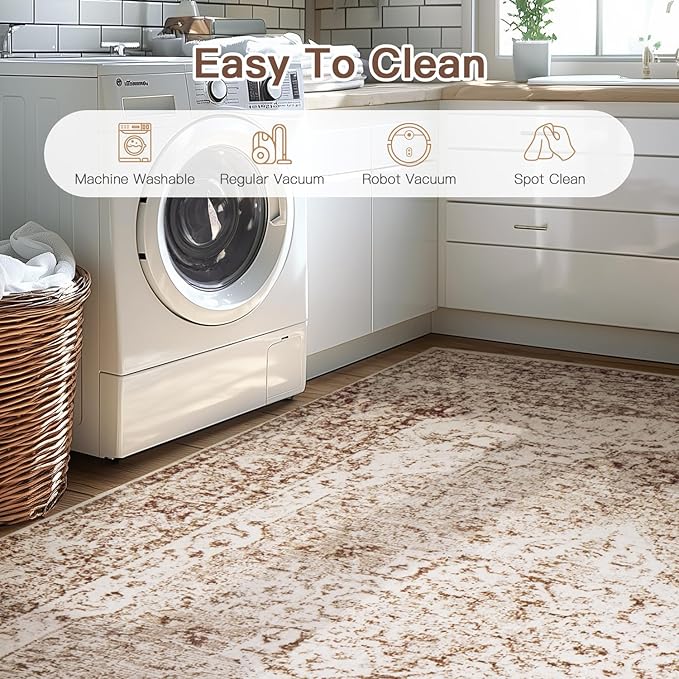 Lofus 9x12 Area Rugs for Living Room, Washable Area Rug, Big Rugs for Bedroom - Image 5