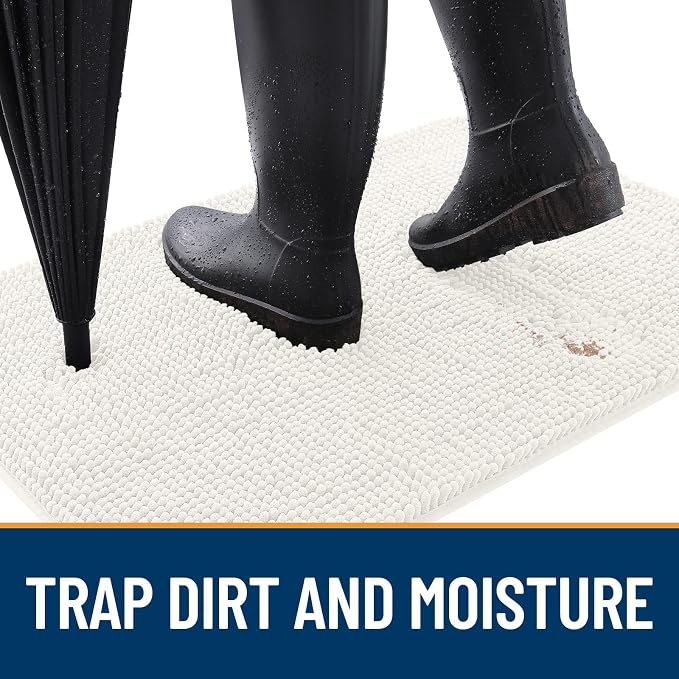 OLANLY Dog Door Mat for Muddy Paws 59x32, Absorbs Moisture and Dirt, Absorbent - Image 2