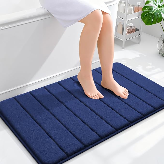 OLANLY Memory Foam Bath Mat 36x24, Super Soft Absorbent Bathroom Rugs, Quick Dry by OLANLY