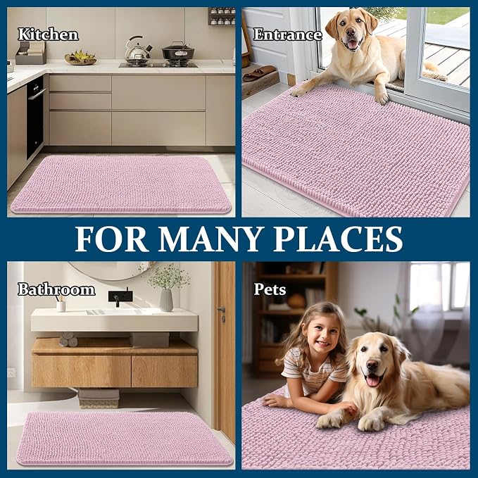 OLANLY Dog Door Mat for Muddy Paws 45x27, Absorbs Moisture and Dirt, Absorbent - Image 8
