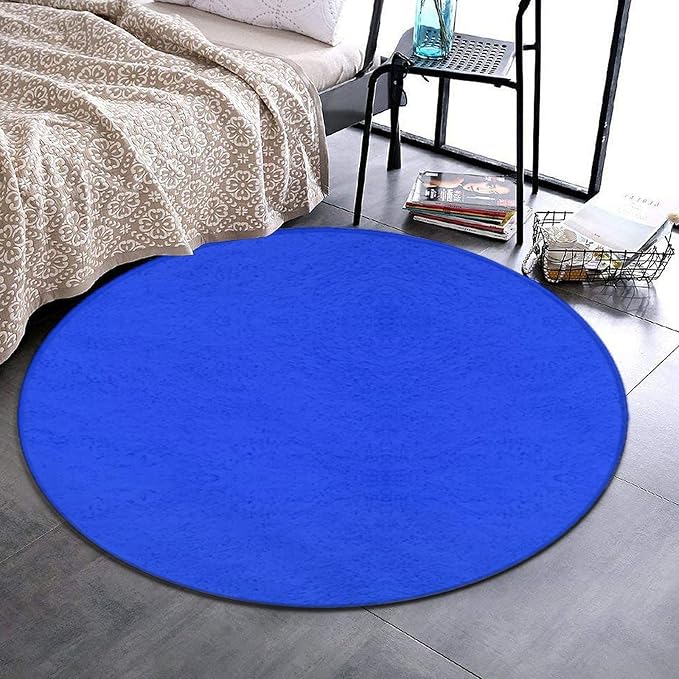 Room Sofa Yoga Soft Round Carpet, Home Decor Non Slip Kitchen Office Circle Rug - Image 2
