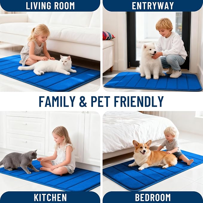 OLANLY Memory Foam Long Bathroom Rugs Runner 59x20, Super Soft Absorbent Bath - Image 9