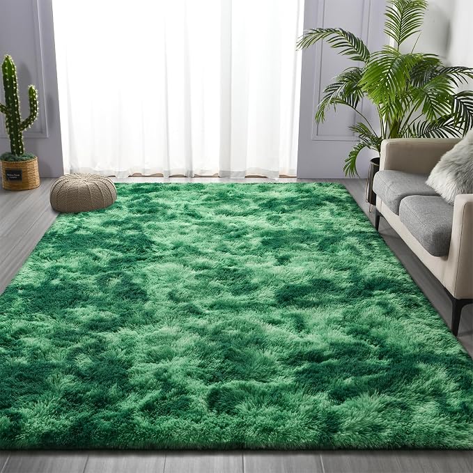 Deerhoo Large Shag Area Rugs 6 x 9, Plush Fuzzy Rugs - Image 2