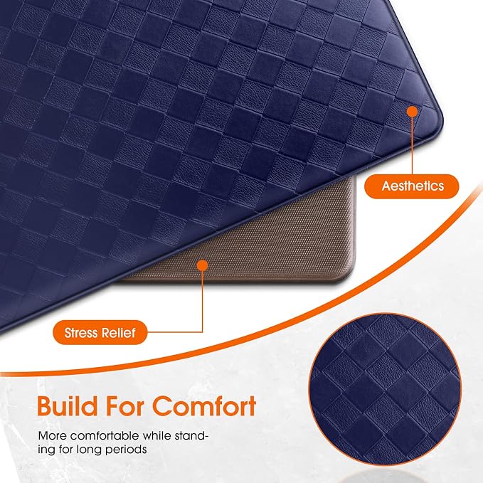 TranquilRelax 2-Piece Anti-Fatigue Kitchen Mats, Cushioned Non-Slip Waterproof - Image 6