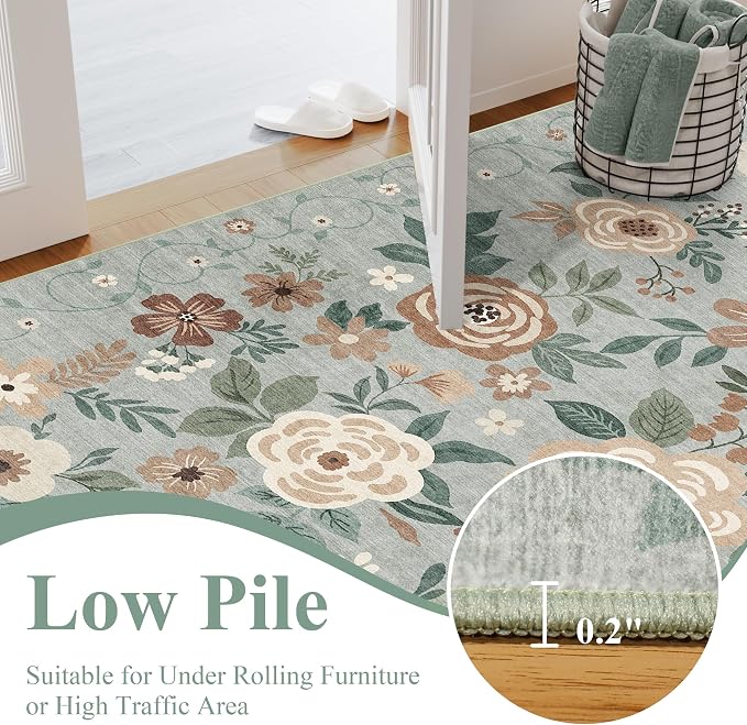 DUKINO 2x8 Runner Rug for Hallway, Washable Kitchen Runner Rug - Image 7