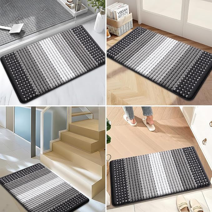 Kitinjoy Indoor Outdoor Door Mat, 47x24 Non-Slip Absorbent Dirt Trapper - Image 6
