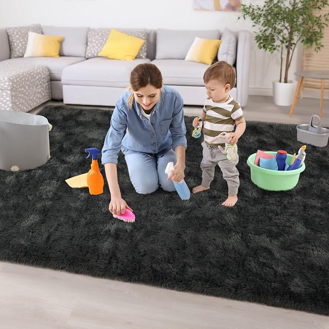 Chicrug Soft Area Rugs for Bedroom Living Room Plush Fluffy Rug 3x5 Feet - Image 6