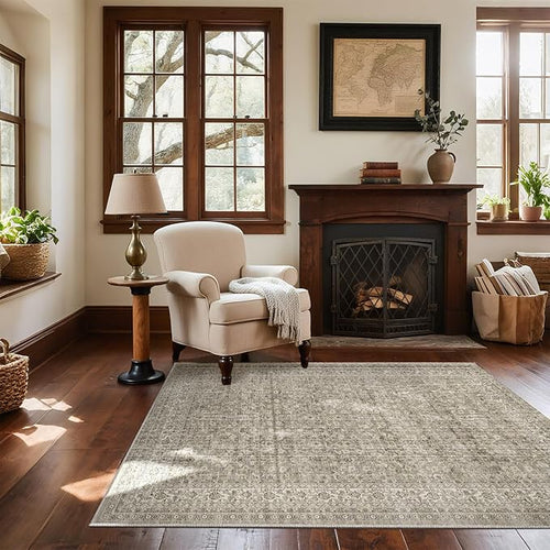 3x5 Washable Area Rugs for Entryway: Door Mat Indoor Entrance Throw Rug Stain - Image 2