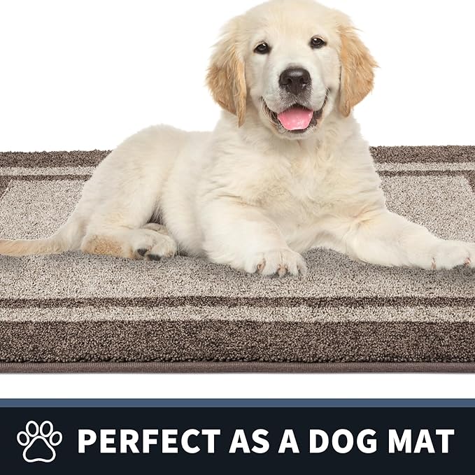 PURRUGS Dirt Trapping Door Mat 20" x 32", Non-Slip Machine Washable Entryway Rug - Image 6