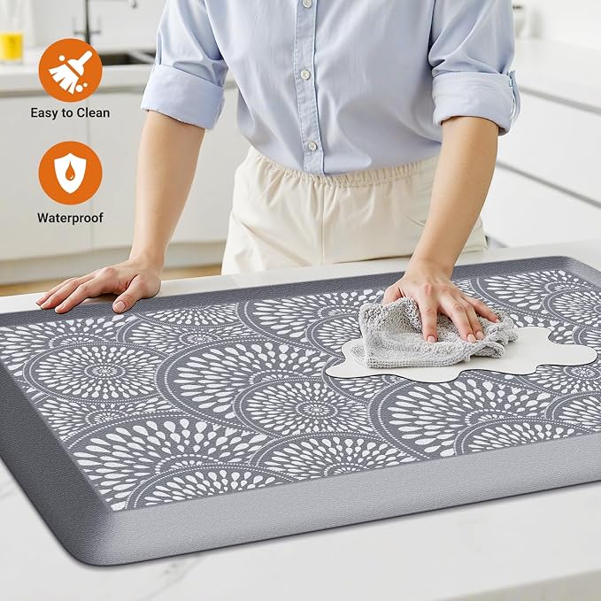 Mattitude 4/5 Inch Kitchen Mat, 20x42in Heavy Duty Ergonomic Comfort Foam - Image 3