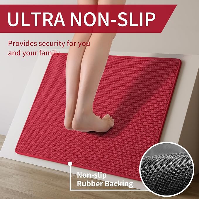 YDKGL Kitchen Rugs and Mats Non Skid Washable Set of 2 PCS, Absorbent Runner - Image 3