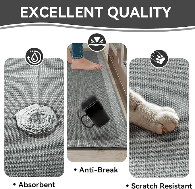 Non Slip Kitchen Mat Washable, Absorbent Kitchen Mats - Image 4