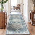 AMADA HOMEFURNISHING 2'6"x8' Washable Area Rug, Low-Profile Entryway Rug by AMADAHOMEFURNISHING