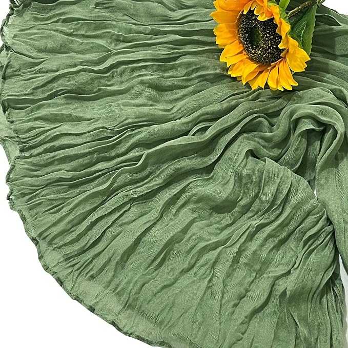 20Pack Sage Green Cheese Cloth Table Runner 20x120inch Gauze Table Runners | - Image 6