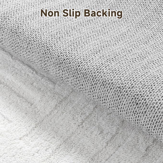 Pauwer 3x5 Washable Area Rugs for Living Room Modern White Solid Color Soft - Image 5