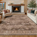 Hazo Haus Brown Rug for Living Room 10x12 by HazoHaus