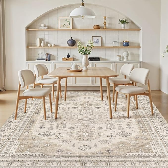 9x12 Washable Area Rug, Large Rugs - Image 8