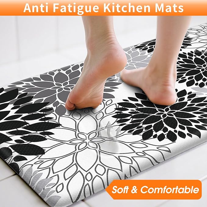 StepLively Kitchen Mats for Floor 2PCS, Anti Fatigue Mats for Kitchen Floor - Image 5
