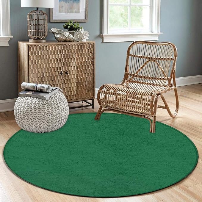 Large Round Area Rug Home Decor Modern Bathroom Rug Kitchen Office Circle Rug - Image 3