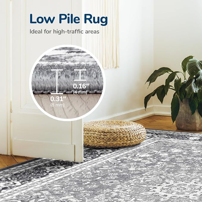 Lessymo 6FT Washable Round Area Rugs - Image 7