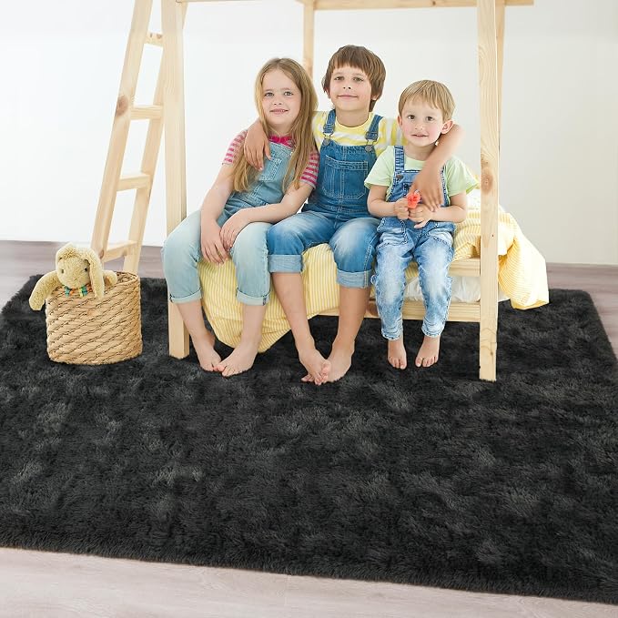 Chicrug Soft Area Rugs for Bedroom Living Room Plush Fluffy Rug 3x5 Feet - Image 3