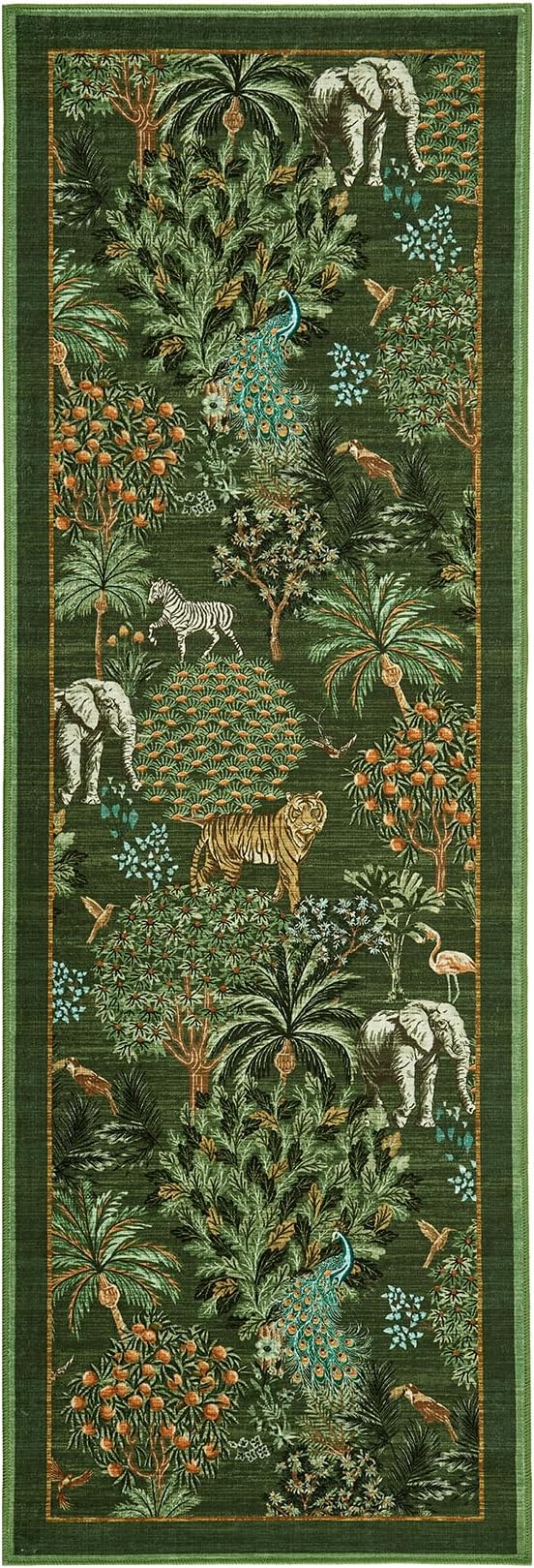 GarveeHome Jungle Rug 2.5x8 Kitchen Runner Rug Non Slip Washable Runners - Image 4