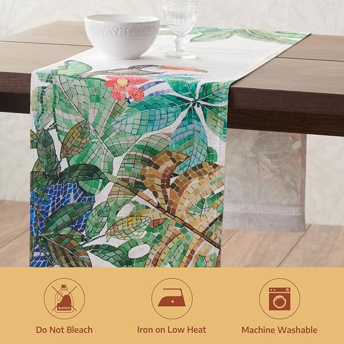 Maison d' Hermine Table Runner 100% Combed Cotton 14.5"x108" | Table Runners - Image 8