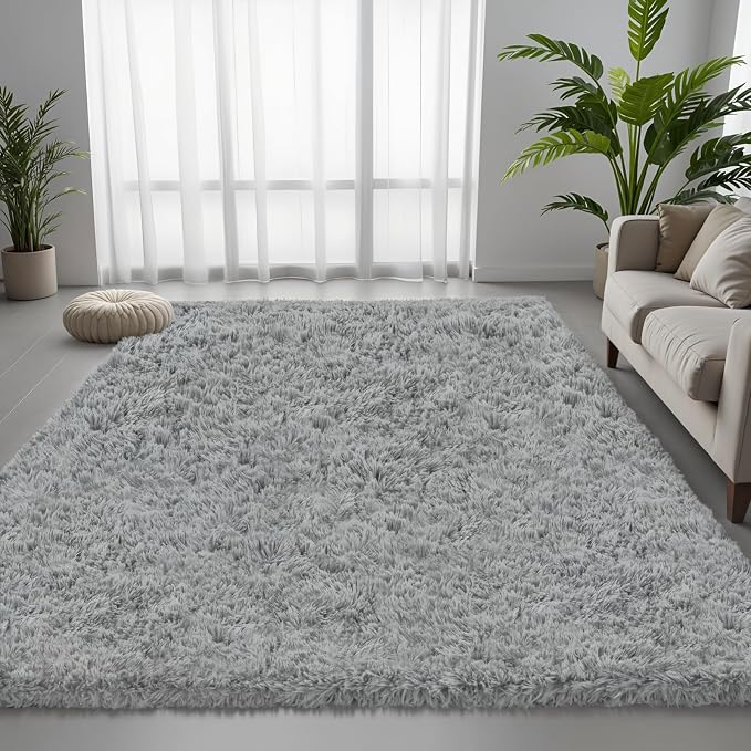 6x9 Area Rug for Living Room, Ultra Soft Fluffy Shag Rugs for Bedroom, Non-Slip - Image 2