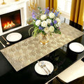 FAVE Gold Small Table Runner 36 Inch Dresser Vinyl Runner | Heat Resistant by FAVE