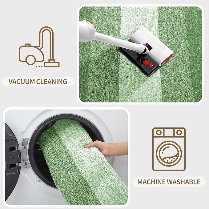 Kitinjoy Indoor Outdoor Door Mat, 71x47 Non-Slip Absorbent Dirt Trapper - Image 5