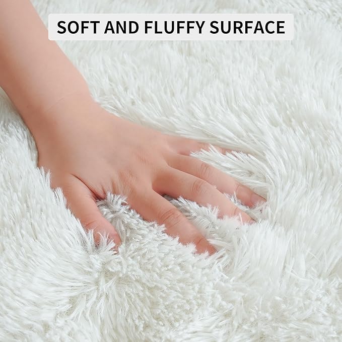 Tepook Super Soft Fluffy Rugs for Bedroom, Shag 5x7 Area Rugs for Living Room - Image 7