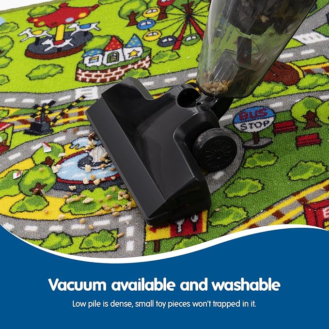 Booooom Jackson Car Rug with Exquisite Box, Washable Rug Kids Area Rug Play Mat - Image 5
