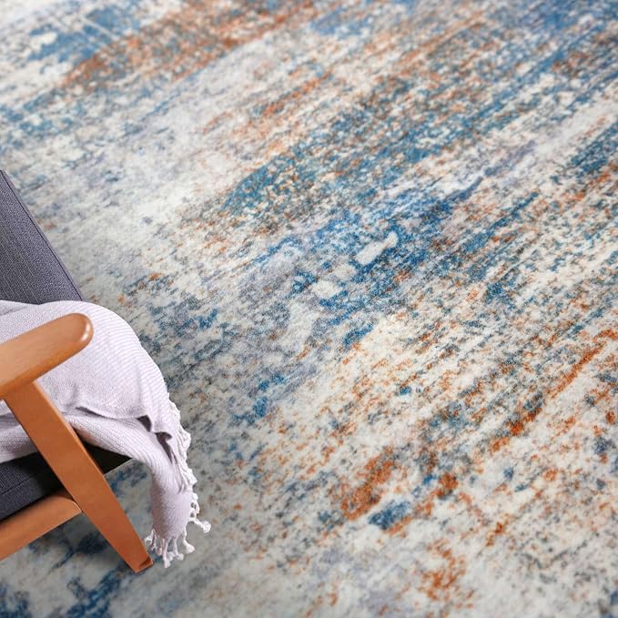 IOHOUZE Abstract Runner Rug 2x5 Ft Washable Runners - Image 7