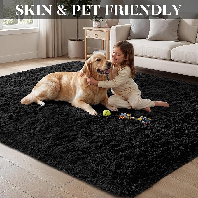 8x10 Area Rugs for Living Room Bedroom: Soft Fluffy Shag Rugs Upgrade Non-Slip - Image 6