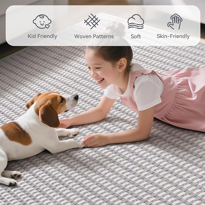 YDKGL Boho Washable Area Rugs 6x9 ft, Non Slip Area Rug - Image 4