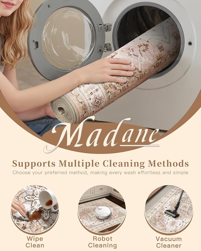 Madane Washable Runner Rug - Image 8